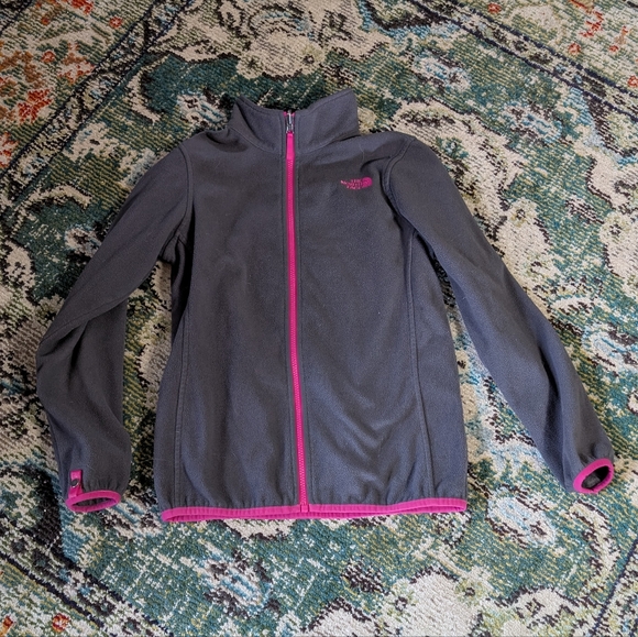 The North Face Other - The North Face Gray Jacket with Pink Accents